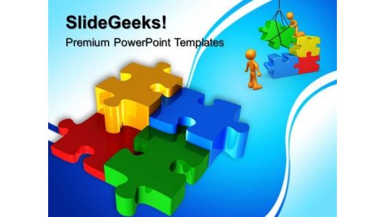 Puzzles Teamwork PowerPoint Templates And PowerPoint Themes 0612