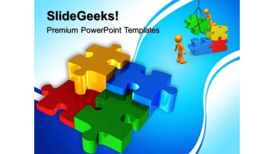 Puzzles Teamwork PowerPoint Templates And PowerPoint Themes 0612 Puzzles Teamwork PowerPoint Templates And PowerPoint Themes 0612