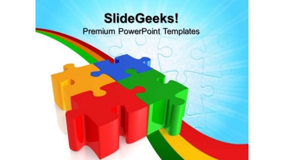 Puzzles Teamwork PowerPoint Templates And PowerPoint Themes 0712