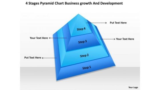 Pyramid Chart Business Growth And Development Market Plan Example PowerPoint Templates