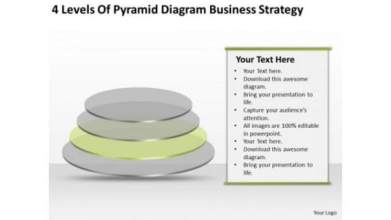 Pyramid Diagram Business Level Strategy Ppt Plan PowerPoint Templates