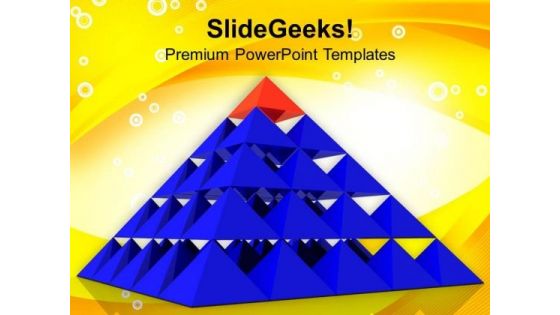 Pyramid Diagram For Business Development PowerPoint Templates Ppt Backgrounds For Slides 0413