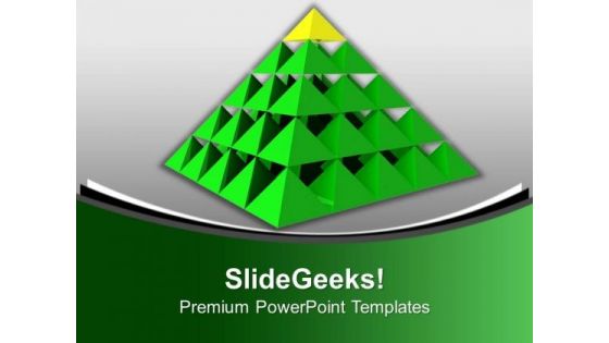 Pyramid For Business Growth PowerPoint Templates Ppt Backgrounds For Slides 0413