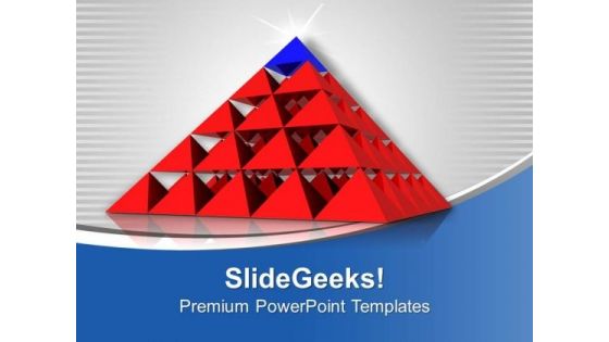 Pyramid For Sales Growth PowerPoint Templates Ppt Backgrounds For Slides 0413