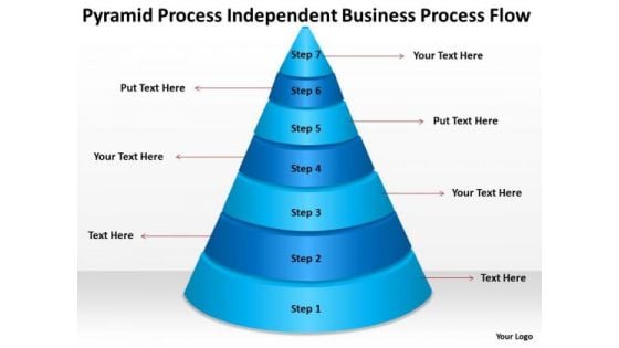 Pyramid Process Independent Business Flow Plan Outlines PowerPoint Slides Pyramid Process Independent Business Flow Plan Outlines PowerPoint Slides