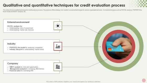 Qualitative And Quantitative Techniques For Credit Evaluation Process Demonstration Pdf