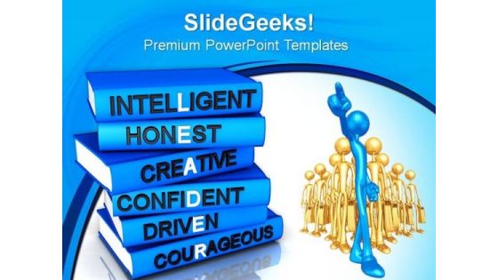 Qualities Of Leadership PowerPoint Templates And PowerPoint Themes 0812