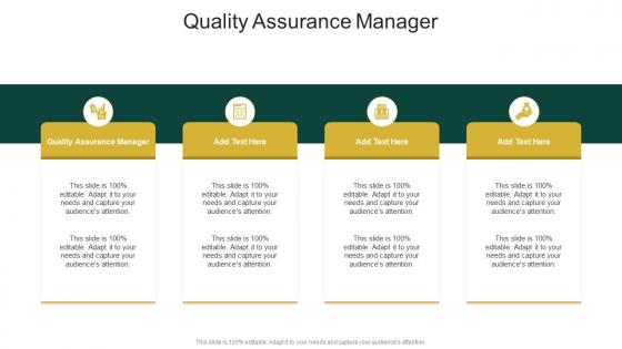 Quality Assurance Manager In Powerpoint And Google Slides Cpb Quality Assurance Manager In Powerpoint And Google Slides Cpb