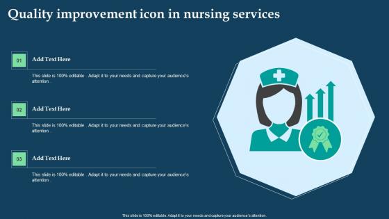Quality Improvement Icon In Nursing Services Inspiration Pdf