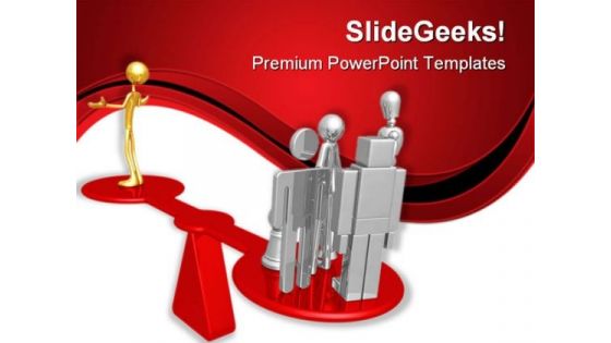 Quality Scale Leadership PowerPoint Templates And PowerPoint Backgrounds 0811