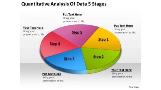 Quantitative Analysis Of Data 5 Stages Business Plan For Bar PowerPoint Slides