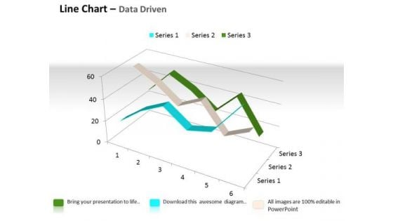 Quantitative Data Analysis 3d Line Chart For Comparison Of PowerPoint Templates