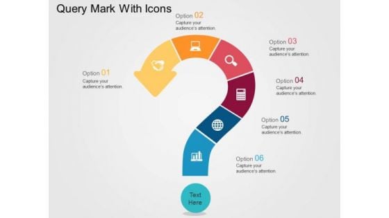 Query Mark With Icons PowerPoint Templates