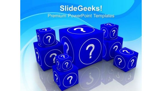 Question And Guessing Concept Business PowerPoint Templates Ppt Backgrounds For Slides 0113