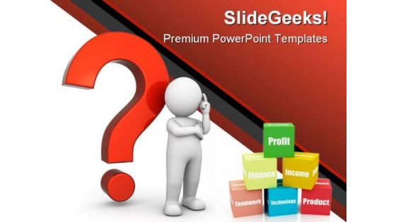 Question Business PowerPoint Template 0510