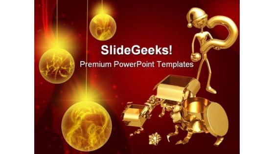 Question For Gift Christmas PowerPoint Themes And PowerPoint Slides 0511