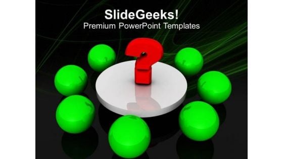 Question Mark Aroud Balls Meeting Concept PowerPoint Templates Ppt Backgrounds For Slides 0213 Question Mark Aroud Balls Meeting Concept PowerPoint Templates Ppt Backgrounds For Slides 0213