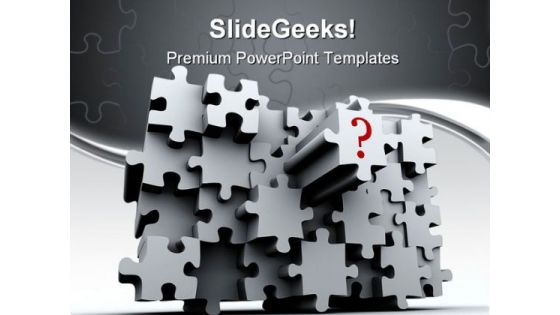 Question Puzzle Wall Business PowerPoint Templates And PowerPoint Backgrounds 0711 Question Puzzle Wall Business PowerPoint Templates And PowerPoint Backgrounds 0711