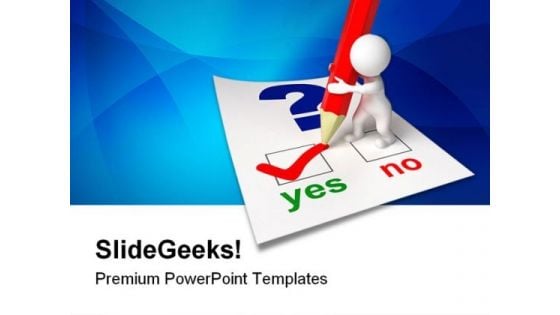 Questionnaire Business PowerPoint Themes And PowerPoint Slides 0511