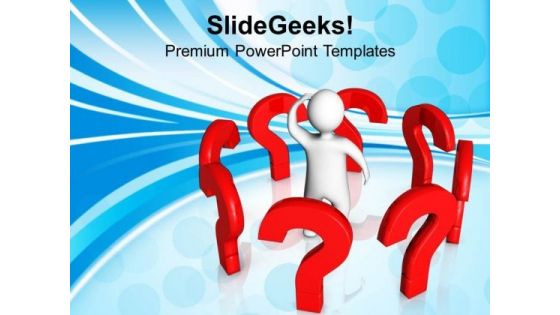 Questions Around Man Business PowerPoint Templates And PowerPoint Themes 1112