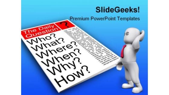Questions Business PowerPoint Template 1110 Questions Business PowerPoint Template 1110