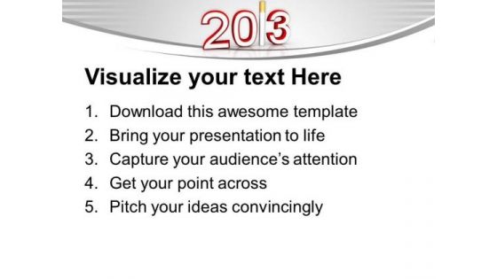 Quit Smoking This New Year 2013 PowerPoint Templates Ppt Backgrounds For Slides 0513
