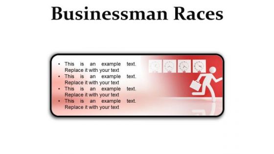 Race Against Time Business PowerPoint Presentation Slides R