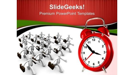 Race Against Time Business PowerPoint Templates And PowerPoint Themes 0712