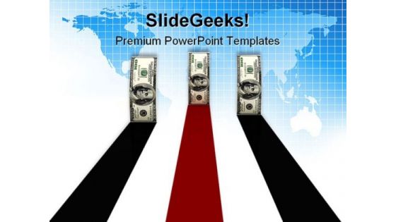 Race Dollar Bills Money PowerPoint Themes And PowerPoint Slides 0511