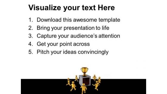 Race For Trophy Success PowerPoint Templates And PowerPoint Themes 0812