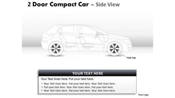 Race Side 2 Door Blue Car Side PowerPoint Slides And Ppt Diagram Templates