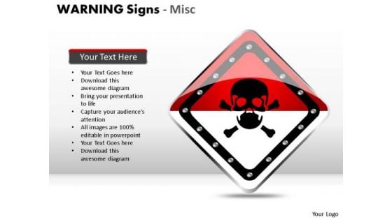 Radioactive Warning Signs PowerPoint Slides And Ppt Diagram Templates