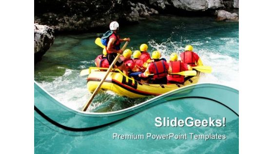 Rafting Vacation PowerPoint Templates And PowerPoint Backgrounds 0511