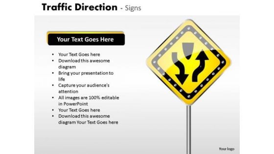 Railroad Traffic Direction PowerPoint Slides And Ppt Diagram Templates