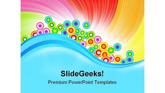 Rainbow Abstract Background PowerPoint Templates And PowerPoint Backgrounds 0711