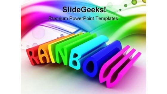 Rainbow Abstract Beauty PowerPoint Templates And PowerPoint Backgrounds 0711