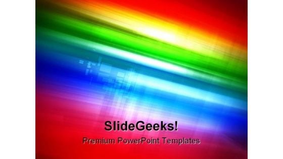 Rainbow Abstract PowerPoint Templates And PowerPoint Backgrounds 0411