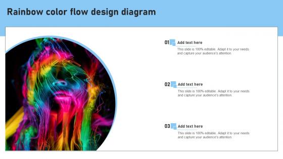 Rainbow Color Flow Design Diagram Slides Pdf