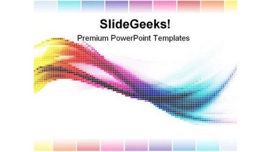 Rainbow Mosaic Abstract PowerPoint Templates And PowerPoint Backgrounds 0411