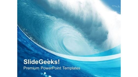 Raise Your Skills Like Wave In Sea PowerPoint Templates Ppt Backgrounds For Slides 0413