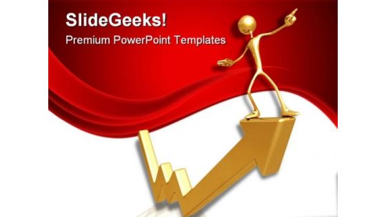 Raising Arrow Business PowerPoint Themes And PowerPoint Slides 0811 Raising Arrow Business PowerPoint Themes And PowerPoint Slides 0811