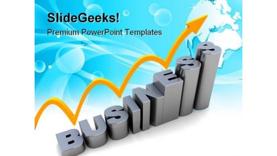 Raising Business Graph Success PowerPoint Templates And PowerPoint Backgrounds 1011