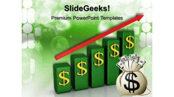 Raising Chart Finance PowerPoint Templates And PowerPoint Themes 0512