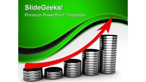 Raising Charts Business PowerPoint Templates And PowerPoint Backgrounds 0611