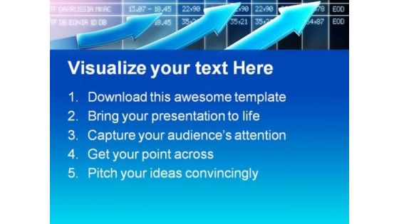 Raising Stocks Business PowerPoint Themes And PowerPoint Slides 0811