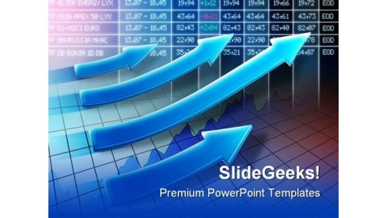 Raising Stocks Business PowerPoint Themes And PowerPoint Slides 0811