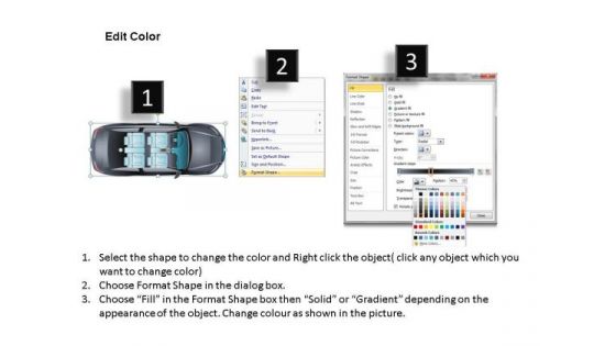 Rapid 2 Door Gray Car Top PowerPoint Slides And Ppt Diagram Templates