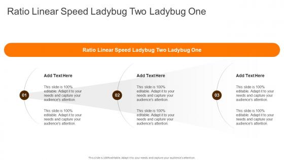 Ratio Linear Speed Ladybug Two Ladybug One In Powerpoint And Google Slides Cpb