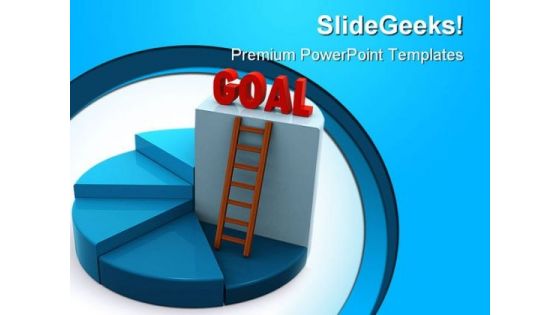 Reach Goal Business PowerPoint Background And Template 1210