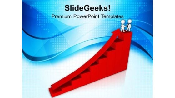 Reach On Top With Strategy PowerPoint Templates Ppt Backgrounds For Slides 0613